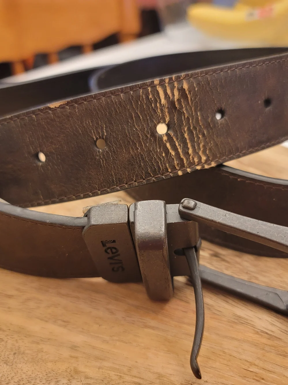 Levi's Dark Brown Leather Belt